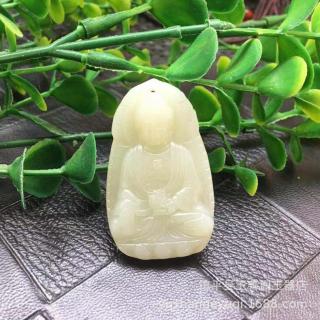 厂家天然和田玉吊坠 生肖佛八大 火焰本命佛 挂件