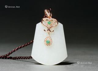 【和田玉镶嵌吊坠】拍卖品